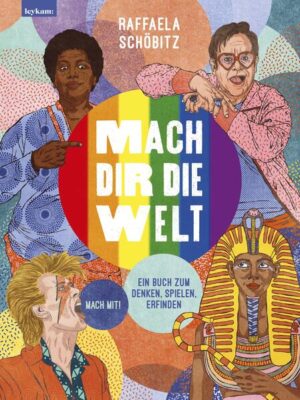 Du bist einzigartig! Bleib neugierig, sei du selbst, mach dir die Welt: 30 queere Personen laden zum Ausprobieren und Entdecken ein. Ein Mitmachbuch, das Mut macht! Jede Identität und jedes Leben sind einzigartig. »Queerness« bedeutet, die wunderbare Vielfalt unserer Gesellschaft zu feiern. Lass uns also »proud« sein, stolz auf uns selbst, neugierig und vielseitig. Dieses Mitmachbuch regt dazu an, mutig zu sein und neue Dinge auszuprobieren. Werde aktiv mit Politiker Harvey Milk, näh ein Kostüm mit Travestiekünstler und Sänger Conchita Wurst oder denk dir einen Drag-Namen mit DragQueen RuPaulCharles aus. Versuch dich im Poetryslam, singe, male, erfinde, sei du selbst, mach dir die Welt, wie sie dir gefällt!