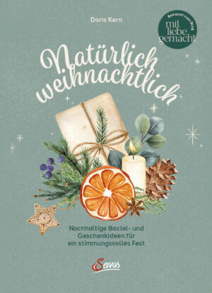 Weihnachtsdeko selbstgemacht: Adventsbasteln mit Naturmaterialien Ein Kranz aus Äpfeln und Nüssen an der Tür, selbstbestickte Weihnachtskarten für stimmungsvolle Grüße - es muss nicht immer Glitzer und Lametta sein. Doris Kern zeigt, wie wir uns Weihnachten wie früher ins Haus holen. Weihnachtsdeko selber machen? Kein Problem, denn viele Materialien dazu finden Sie zuhause, andere in der Natur. Einen Adventskalender basteln, anstatt ihn zu kaufen, versüßt die Wartezeit auf den Heiligen Abend umso mehr. - Umweltbewusst leben: Weihnachten mit Naturmaterialien gestalten - Upcycling Ideen: Was tun mit Kerzenresten und dem abgeräumten Christbaum? - Köstliche Grüße aus der Küche: 70 weihnachtliche Rezepte - Von der Autorin des DIY-Blog „Mit Liebe gemacht“ - Die wichtigsten Grundtechniken auf einen Blick erklärt Ein Bastelbuch zu Weihnachten für Erwachsene Einfache Handarbeit mit natürlichen Materialien, wie sie unsere Großeltern noch schätzten - das ist der Fokus dieses Weihnachtsbuchs. Doris Kern teilt auf ihrem Blog Wissen über altbewährte Hausmittel, leckere Genussrezepte und nachhaltige Bastelideen. In diesem Bastelbuch hat sie alle wichtigen Rezepte und Anleitungen rund um eine Weihnachtszeit voll Achtsamkeit und Besinnung zusammengestellt. Nachhaltige Geschenke, umweltbewusste Verpackungen und Dekorationen aus Zapfen oder Nüssen: In diesem Buch findet jeder die passende Idee für ein stimmungsvolles Fest ohne Konsumwahn!