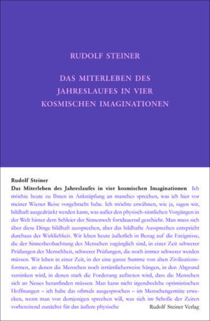 Inhalt: Die Michael-Imagination / Die Weihnachts-Imagination / Die Oster-Imagination / Die Johanni-Imagination / Das Miteinanderwirken der vier Erzengelwesen während des Jahreslaufes / Die Michael-Imagination. Geistige Meilenzeiger im Jahreslauf