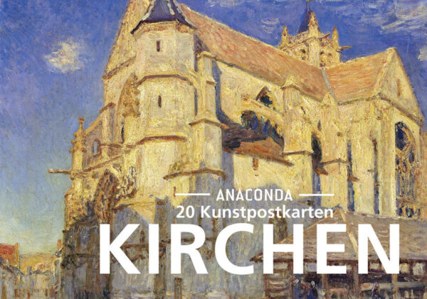 Kirchenbauten sind Manifestationen des Glaubens und beeindruckende kulturelle Zeugnisse. Sie prägen das Bild unserer Städte, Dörfer und Landschaften bis heute und sind Ausdruck der architektonischen und bautechnischen Möglichkeiten ihrer Entstehungszeit sowie des künstlerischen Vermögens ihrer Urheber. Künstler aller Epochen haben sie als Symbol der Ewigkeit oder der Vergänglichkeit mal ideell überhöht, mal romantisch verklärt. Von Canaletto bis Turner sind 20 der schönsten Werke der bildenden Kunst in diesem Postkarten-Set versammelt.