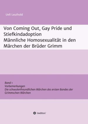 Dass Märchen der Brüder Grimm von Homosexualität handeln, ist eindeutig, trotzdem für die Forschung neu. Dieses Buch stellt die Grimm-Forschung auf neue Grundlagen, auch die Geschichte der Schwulenbefreiung, denn diese begann mindestens gedanklich früher als bisher angenommen, nämlich mit den 17 schwulenfreundlichen Märchen der Brüder Grimm, von denen in diesem ersten Band des Werkes von Herrn Leuthold neun sorgfältig analysiert werden.