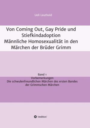 Dass Märchen der Brüder Grimm von Homosexualität handeln, ist eindeutig, trotzdem für die Forschung neu. Dieses Buch stellt die Grimm-Forschung auf neue Grundlagen, auch die Geschichte der Schwulenbefreiung, denn diese begann mindestens gedanklich früher als bisher angenommen, nämlich mit den 17 schwulenfreundlichen Märchen der Brüder Grimm, von denen in diesem ersten Band des Werkes von Herrn Leuthold neun sorgfältig analysiert werden.