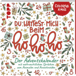 Leider hielt es der Verlag ROWOHLT Wunderlich nicht für nötig, bei der Anmeldung im Verzeichnis lieferbarer Bücher sorgfältig zu arbeiten und das Buch Colorful Christmas - Du hattest mich beim Hohoho von Kirsten Albers mit einer Inhaltsangabe auszustatten.