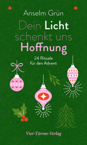 Das Tempo drosseln, in der Zeit ankommen, bewusster leben - eine Sehnsucht, die für uns gerade im Advent spürbar wird. Und mit diesem Buch kann es gelingen, sie auch zu erfüllen. Anselm Grün erklärt in diesem Adventsbegleiter die Bedeutung der einzelnen Tage der Vorweihnachtszeit und gibt besondere Impulse für die Adventssonntage. Zudem bietet er 24 kurze Rituale, die man für sich allein oder im Kreis der Familie praktizieren kann. So können wir den Advent als eine Art „Auszeit“ erleben und das Wunder von Weihnachten ganz neu spüren.