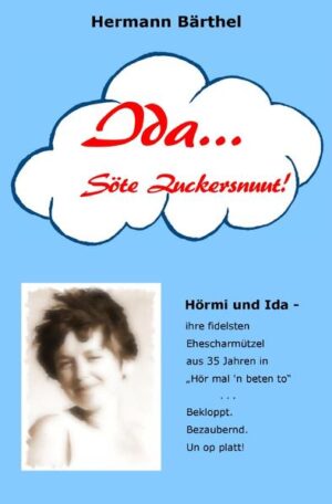 Hörmi und Ida - ihre fidelsten Ehescharmützel aus 35 Jahren in „Hör mal 'n beten to“ ... Bekloppt. Bezaubernd. Un op platt! Der Autor weist vorsorglich und mit Nachdruck darauf hin, daß es sich hier um Texte rein fiktiver Art handelt, die keinerlei Rückschlüsse auf die reale Welt des Autors zulassen. Insbesondere die machohafte Lebenseinstellung des Handlungsträgers sowie die agressiv-feindlichen Reaktionen seiner Partnerin schließen jede Ähnlichkeit mit dem Autor und seiner ihm in herzlicher Abneigung verbundenen Ehefrau aus. Wenn Leser/innen sich in den Glossen und Erzählungen zu erkennen glauben, so war das vom Autor nicht beabsichtigt, wird aber lebhaft begrüßt. Denn geteiltes Leid ist halbes Leid.