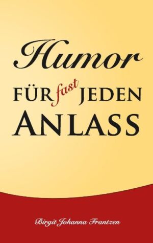 Auf vielfältige Weise hat Birgit Johanna Frantzen in diesem Buch Glückwünsche für fast jeden Anlass und jahreszeitliche Gedichte in humorvollen Versen festgehalten.