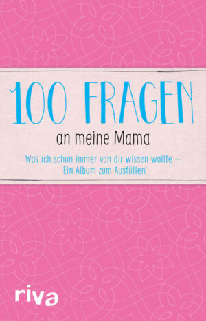 Wie sah dein Leben aus, bevor es mich gab? War ich ein Wunschkind? Womit bringe ich dich oft zum Lachen? Was ist dein Tipp bei Liebeskummer? Was macht dich glücklich? Worauf könntest du nie verzichten? 100 Fragen an meine Mama vereint die besten und wichtigsten Fragen, die man seiner Mama einmal gestellt haben sollte. Für die ausführlichen, aufschlussreichen und sicher auch überraschenden Antworten der Mutter bietet dieses Album ausreichend Platz. Ausgefüllt wird es ein wahrer Familienschatz, der die besten Erinnerungen an die eigene Kindheit bewahrt, bisher unbekannte Anekdoten aus dem Leben der Mama offenbart und ihr wertvolle Weisheiten fürs Leben und die Liebe entlockt. Dieses Buch ist ein außergewöhnliches und liebevolles Geschenk für den besten Menschen auf der Welt: Mama!