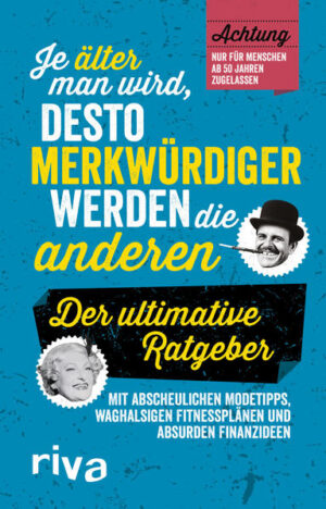 Hast du mehr Haare in den Ohren als auf dem Kopf? Ist das Einzige, was dir hinterherpfeift, dein Teekessel? Denken kleine Kinder, dass du tot bist, wenn du auf dem Sofa schläfst? Wenn du mindestens eine dieser Fragen mit Ja beantworten musst, bist du zweifelsohne ein echter Oldie. Du genießt die wahren Vorzüge dieses goldenen Alters und kennst die guten alten Zeiten, von denen die jungen Leute nur träumen können. Auch wenn die Stones noch weiterrocken, du hast deinen Beitrag geleistet. Lass dich also nicht unterkriegen. Dieser einzigartige Ratgeber fühlt gängigen Klischees auf den Zahn und zeigt dir, wie du dich lästigen Vorurteilen würdevoll widersetzen kannst. So siehst du alles andere als alt aus und kannst dem goldenen Herbst des Lebens mit Abenteuern, Gelassenheit und jeder Menge Witz begegnen.