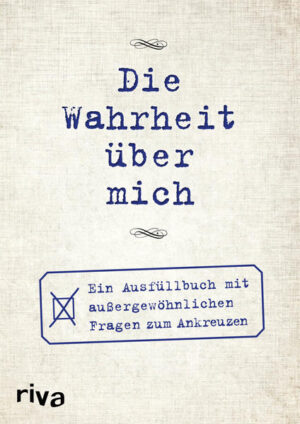 Keine Zeit für Ausfüllbücher? Den Bestseller Die Wahrheit über mich gibt es nun auch zum Ankreuzen. Vorgegebene Antwortmöglichkeiten erleichtern das Ausfüllen, helfen beim Nachdenken und bringen einen auf Ideen, an die man selbst möglicherweise nie gedacht hätte. So lernt man nicht nur unglaublich viel über sich selbst, sondern schafft gleichzeitig ein Erinnerungsalbum, in dem man seine persönliche Entwicklung für immer festhalten kann.