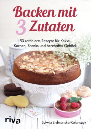 Kekse oder Kuchen mit nur drei Zutaten backen? Klingt unglaublich, ist aber möglich - und dabei außerdem kinderleicht und preiswert! Die 50 Rezepte in diesem Buch zeigen, dass Backen nicht kompliziert sein muss. Auch mit wenigen Zutaten und knapper Zeit können Sie schnell leckeres Gebäck zaubern, wenn sich spontan Gäste ankündigen oder Sie einfach Lust auf etwas Süßes haben. Ob Brownies, Fladenbrot, Nektarinen-Crumble, Haferflockenkekse, Dinkelbrot oder Haselnusskuchen - hier ist für jeden Geschmack etwas dabei! Um es noch einfacher zu machen, gibt es auch einige Rezepte ganz ohne Backen. Egal ob Kuchen, Kekse, Snacks oder herzhaftes Gebäck - die meisten Zutaten haben Sie bereits zu Hause, sodass der lästige Einkauf entfällt und Sie sofort durchstarten können!