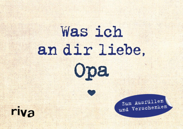 Der Opa ist nicht nur ein Familienmitglied, das uns schon immer begleitet, sondern auch Vertrauensperson und Trostspender. Er hat immer Zeit für uns und weiß um Rat. Die Miniversion von Was ich an dir liebe, Opa bietet tiefgründige, witzige sowie emotionale Fragen und Denkanstöße, aus denen sich eine ganz persönliche Liebeserklärung kreieren lässt, um auf besondere Weise Danke zu sagen. Ausgefüllt ist dieses Buch das perfekte Geschenk zum Geburtstag, zu Weihnachten oder einfach als kleine Aufmerksamkeit zwischendurch.