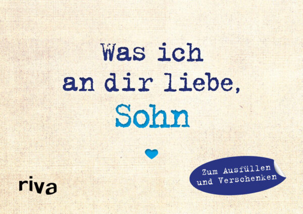 Natürlich lieben wir unsere Kinder über alles. Aber im Alltag und gerade wenn sie älter werden und ausziehen, gibt es selten passende Momente, um ihnen das zu sagen. Die Miniversion von Was ich an dir liebe, Sohn hilft dabei, die Liebe zum eigenen Sohn in Worte zu fassen und ihm schnell und einfach eine ganz besondere Erinnerung mit auf den Weg zu geben. Tiefgründige, witzige sowie emotionale Fragen und Denkanstöße machen dieses Buch, von Mutter, Vater oder den Eltern ausgefüllt, zu einem einzigartigen und persönlichen Geschenk - zum Geburtstag, zu Weihnachten oder einfach zwischendurch.