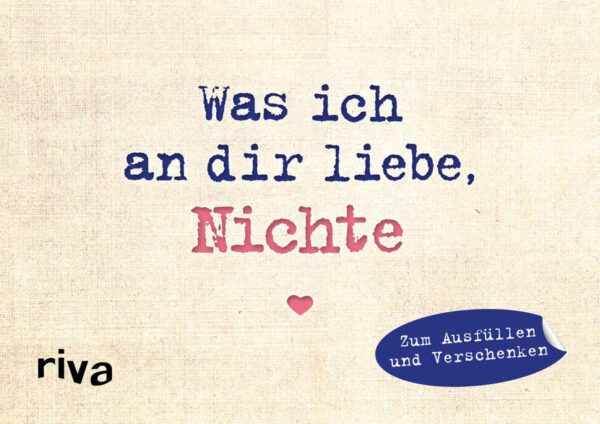 Die Beziehung zur Nichte ist etwas ganz Besonderes. Man kennt sie seit der Geburt, begleitet sie beim Erwachsenwerden und sieht interessiert dabei zu, wie sie schließlich ihren eigenen Weg geht. Ganz nebenbei hält sie ihre Tante und ihren Onkel jung. Was ich an dir liebe, Nichte bietet die Gelegenheit, der geliebten Nichte persönliche Worte und Wünsche mit auf den Weg zu geben. Liebevolle Fragen und Denkanstöße machen dieses Buch - von Tante oder Onkel ausgefüllt - zu einem einzigartigen und persönlichen Geschenk.