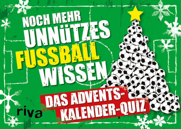 Bei diesem Adventskalender handelt es sich um die Hardcover-Ausgabe mit verbundenen Türchen zum Auftrennen. Er ist auch als Softcover (exklusive Amazon-Ausgabe) mit identischem Inhalt erhältlich. Die Winterpause naht, aber das Fußballfest hat gerade erst begonnen! Denn in diesem erfrischend bunten Fußball-Adventskalender warten hinter jedem Törchen zwei knifflige Fragen rund um Spieler, Mannschaften und die unvergesslichsten Fußball-Anekdoten auf dich. Damit es bis zum Schluss spannend bleibt, findest du die Auflösungen der Fragen jeweils im Törchen des nächsten Tages. Mit diesem Adventskalender machst du die Vorweihnachtszeit zum sportlichen Rätselspaß!