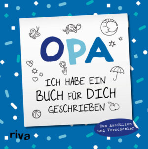 Für Opas gibt es kein schöneres Geschenk als etwas Selbstgemachtes, das zwar nicht immer perfekt, aber dafür voller Liebe ist. In diesem Ausfüllalbum können Kinder besonders kreativ werden und so ihrem Opa sogar ein komplettes selbst gestaltetes Buch schenken. Das kindgerechte Layout, große Schrift und viel Platz zum Malen, Eintragen und Ankreuzen sorgen für Spaß beim Ausfüllen und lassen dieses Geschenk zu einem ganz besonderen Lieblingsstück werden, das nicht nur Opas Herz erwärmt, sondern auch die kleinen Autoren mit Stolz erfüllt.