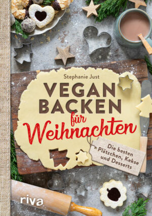 Wenn der Duft von frisch gebackenen Plätzchen durchs Haus weht, steht Weihnachten vor der Tür! Die beliebtesten Weihnachtskekse kann man einfach und schnell auch vegan zubereiten - ganz ohne Butter, Eier und Milch! Die 30 Rezepte in diesem Buch zeigen, wie das geht. Ob vegane Zimtsterne, Vanillekipferl, Linzer, Spritzgebäck, Lebkuchen, Kokosmakronen oder Spekulatius - all diese Klassiker versüßen den Advent und die Wartezeit auf Heiligabend. Süße Köstlichkeiten wie Früchtebrot, Stollenkonfekt oder Bratapfel-Dessert dürfen natürlich nicht fehlen. So wird die schönste Zeit des Jahres zu einem veganen Genuss!