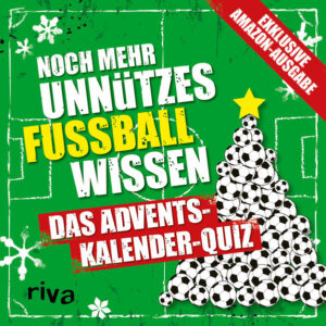 Bei diesem Adventskalender handelt es sich um die exklusive Amazon-Ausgabe. Dieser Kalender ist ein Softcover ohne verbundene Türchen. Er ist auch in einer Hardcover-Ausgabe mit identischem Inhalt erhältlich. Die Winterpause naht, aber das Fußballfest hat gerade erst begonnen! Denn in diesem erfrischend bunten Fußball-Adventskalender warten hinter jedem Törchen zwei knifflige Fragen rund um Spieler, Mannschaften und die unvergesslichsten Fußball-Anekdoten auf dich. Damit es bis zum Schluss spannend bleibt, findest du die Auflösungen der Fragen jeweils im Törchen des nächsten Tages. Mit diesem Adventskalender machst du die Vorweihnachtszeit zum sportlichen Rätselspaß!