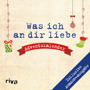 Bei diesem Adventskalender handelt es sich um die exklusive Amazon-Ausgabe. Dieser Kalender ist ein Softcover. Er ist auch in einer Hardcover-Ausgabe mit identischem Inhalt erhältlich. Weihnachten ist das Fest der Liebe. Doch auch zu dieser Gelegenheit fällt es oft schwer, seinen Liebsten mitzuteilen, was man für sie empfindet. Mithilfe dieses außergewöhnlichen Adventskalenders gelingt es, auf persönliche und außergewöhnliche Weise 24 Mal seine Liebe auszudrücken. Hinter jeder Seite verbirgt sich eine Liebesbotschaft, die vom Schenkenden individuell von Hand ausgefüllt wird. So ist dieser kleine Adventskalender das ideale Geschenk und ein einmaliger Liebesbeweis, der die Adventszeit garantiert unvergesslich macht.