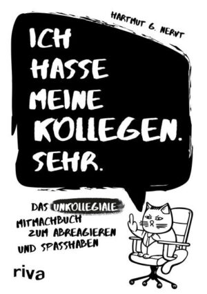 Nach dem großen Erfolg von »Ich hasse Menschen. Sehr.« gibt es nun endlich auch ein Mitmachbuch speziell für den Arbeitsplatz. Denn nichts reizt einen im eh schon stressigen Berufsalltag mehr als die »lieben« Kollegen und Kolleginnen. Jeder kennt sie, die Immer-Zu-Spät-Kommer, die Endlos-Labernden, die Kaffee-Wegtrinker oder die Dümmste-Fragen-Steller. Manchmal würde man sie am liebsten … Ja! In diesem Buch können unkollegiale Kollegenschweine verunstaltet und Seiten zerfetzt werden. Hier darf man seiner Wut freien Lauf lassen und endlich das loswerden, was schon lange in einem brodelt.