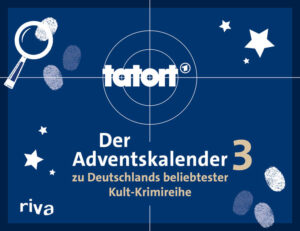 Weihnachtszeit ist Tatort-Zeit! Weihnachten steht wieder vor der Tür, und was gibt es Besseres, als die festliche Zeit mit Deutschlands beliebtestem Sonntagskrimi zu verbringen? Hinter 24 Türchen erwarten dich auch im dritten Teil des Adventskalenders zur Kult-Krimireihe jeden Tag drei neue spannende Fragen rund um den Tatort, seine kultigen Ermittler, deren Tatorte und Co. -Der Adventskalender zu Deutschlands beliebtester Kult-Krimireihe -24 Türchen mit je drei Fragen zum Tatort -Lösungen im nächsten Türchen -Im praktischen Buchformat -Mit Seiten zum Auftrennen -Spannung garantiert Stelle Tag für Tag dein Wissen rund um die Fälle von Dr. Boerne, Schimanski und Co. auf die Probe. Ein ganz besonderer Rätselspaß für alle Tatort-Fans und Krimi-Liebhaber.