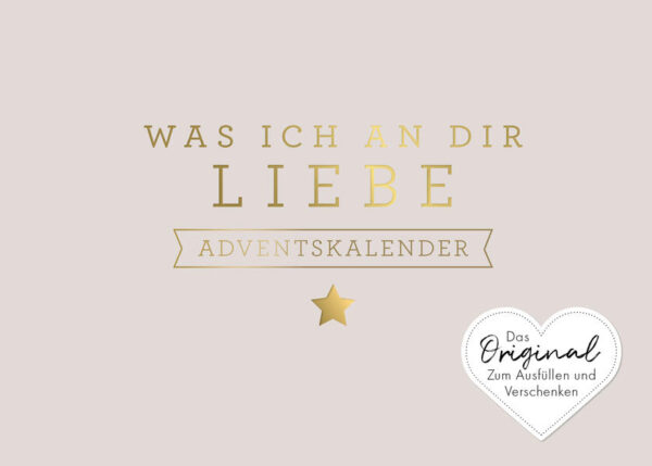 24 Tage voller Überraschungen, toller Botschaften und liebevoller Komplimente - was kann es Schöneres geben? Mit diesem Adventskalender zum Ausfüllen erhält der oder die Beschenkte ein originelles und ganz persönliches Geschenk. Neben tiefgründigen und emotionalen Fragen sorgen humorvolle Denkanstöße garantiert für ein Lachen und die edle Ausstattung im festlichen Look macht das Buch zu einem echten Blickfang. Die perfekte vorweihnachtliche Liebeserklärung!