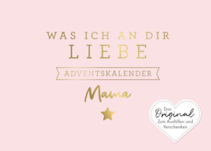 Mamas sind die Besten! Sie sind die Superheldinnen des Alltags und immer da, wenn man sie braucht. Mit diesem Adventskalender kannst du deiner eigenen Mama auf 24 Seiten sagen, wie wichtig sie dir ist. Durch liebevolle Botschaften, gemeinsame Erinnerungen, individuelle Komplimente und humorvolle Fragen entsteht ein ganz persönliches und einmaliges Geschenk. So wird jeder Tag bis Heiligabend mit Liebe gefüllt und ein besonderes Erinnerungsstück erschaffen.