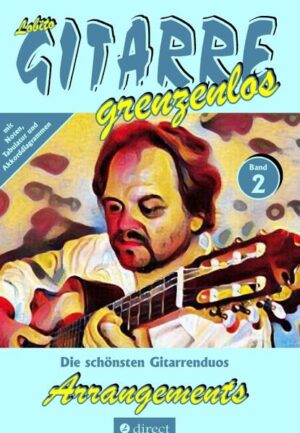 . Eine Sammlung ausgesuchter Bearbeitungen für zwei Gitarren (Band 2) des Gitarristen, Autors und Komponisten Lobito sowohl in traditioneller Notenschrift als auch in leicht lesbarer Gitarrentabulatur mit ausführlichen Fingersätzen und hilfreichen Griffdiagrammen sowie umfangreichen Zeichenerklärungen, Ausführungshinweisen und wertvollen Spieltipps.