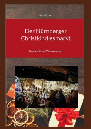 Alle Jahre wieder - kommt die Weihnachtszeit und damit auch die Zeit der Weihnachtsmärkte. Einer der bekanntesten und größten Weihnachtsmärkte ist der »Nürnberger Christkindlesmarkt«. Auch dieser war von einer pandemiebedingten Pause betroffen, konnte aber ab 2022 wieder seine Tore für Begeisterte aus Deutschland und aller Welt öffnen. In diesem kleinen Reiseführer wird die Geschichte und Entstehung des Nürnberger Weihnachtsmarktes beschrieben, der Verlauf über die Zeit und aktuelle Entwicklungen. Zudem werden einzelne Highlights eines Weihnachtsmarktes, wie Windpyramiden, Glühwein, Christbaumschmuck oder Maronen detailliert vorgestellt. Auch Rezepte für die ein- oder andere Köstlichkeit fehlen nicht. Die Informationen werden ergänzt und nähergebracht durch zahlreiche farbige Abbildungen.