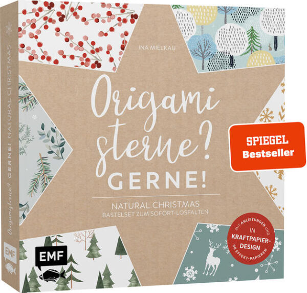 Leider hielt es der Verlag Edition Michael Fischer / EMF Verlag nicht für nötig, bei der Anmeldung im Verzeichnis lieferbarer Bücher sorgfältig zu arbeiten und das Buch Origamisterne? Gerne! - Natural Christmas - Weihnachtliches Bastelset zum Sofort-Losfalten von Ina Mielkau mit einer Inhaltsangabe auszustatten.