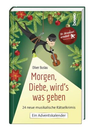 Wie hilft die Melodie des Liedes »O du fröhliche« dabei, ein Verbrechen aufzuklären? Der Musiker und beliebte Krimiautor Oliver Buslau begleitet seine Leser mit 24 spannenden Kriminalfällen durch den Advent. Ob der Mord an einer Pianistin, der Einbruch bei einem Antiquitätenhändler oder der Überfall während eines Adventskonzerts: Der musikbegeisterte Ermittler Dr. Stradivari löst alle Fälle dank seines fundierten Fachwissens. Als Leser können Sie miträtseln und Ihr Wissen über Musik aus Klassik und Barock, über bekannte Adventsmusik und Komponisten testen. Die Auflösungen aller Fälle finden Sie im Anhang des Buches. • 24 raffinierte musikalische Kriminalfälle • ein Lese- und Ratespaß für Musikliebhaber • beliebter Krimi-Autor und Musikexperte