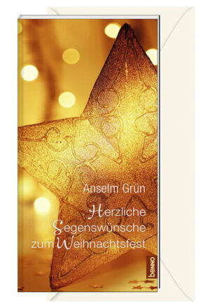 In diesen Segensheft reflektiert der beliebte Autor und Benediktiner-Pater Anselm Grün die Botschaft der Weihnachtsgeschichte als ermutigendes Zeugnis für unsere Zeit. Stimmungsvolle, meditative Fotografien unterstreichen die Aussagen der vielschichtigen Texte. • besinnliche Worte beliebter geistlicher Autoren • Weihnachtsgrüße im großzügigen Lang-Format • inklusive passendem Umschlag zum Versenden