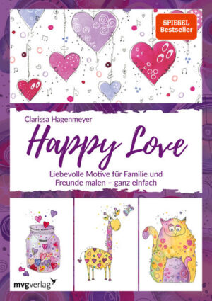 Der neue Band der Happy-Painting-Reihe ist voller Herz: Künstlerin und Kreativcoach Clarissa Hagenmeyer lädt in Happy Love ihre Leser ein, mit Aquarellfarben, Finelinern und Farbstiften liebevolle Motive zu erschaffen. Mit der leicht umzusetzenden 4-Schritte-Technik gelangt jeder zu seinem Lieblingsmotiv - ganz einfach. In kürzester Zeit entstehen so wunderschöne Motive rund um die Liebe, die sich auch hervorragend für Geschenkanhänger oder Einladungen eignen. Die perfekte Art, um Familie und Freunden zu sagen: »Ihr seid meine Lieblingsmenschen!«