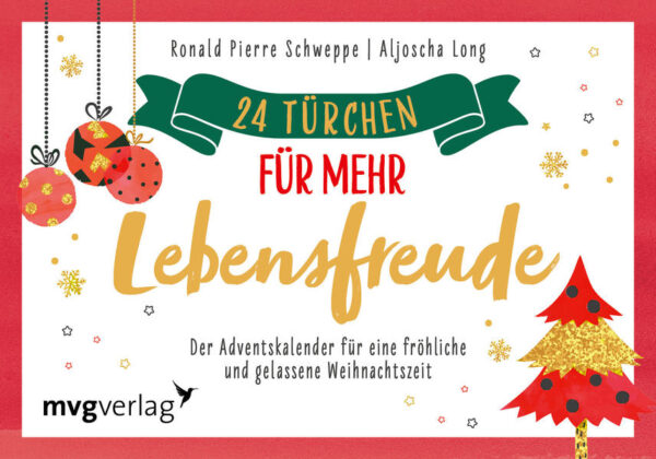 Erinnern Sie sich an Ihre Weihnachtszeit als Kind? Unbeschwert und mit großer Vorfreude wurde dem großen Fest entgegengefiebert - mit selbst gebastelten Dekorationen, Plätzchenbacken und Weihnachtsliedern. Machen Sie die Adventszeit wieder zu einer ganz besonderen Zeit des Jahres und kommen Sie mit den Bestsellerautoren und Achtsamkeitsexperten Ronald Pierre Schweppe und Aljoscha Long bewusst in den Genuss, die Adventszeit als eine Zeit der Vorfreude und der inneren Ruhe zu erleben. Die 24 Impulse schenken neue Sichtweisen, um die Weihnachtszeit mit kleinen Übungen, Gedanken und Anregungen freudvoll zu genießen.