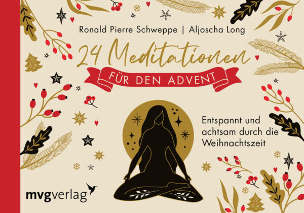 Weihnachtszeit ist die Zeit der Stille und Besinnung. Oft verfällt man aber doch in Hektik und Stress: Familientreffen oder diverse Weihnachtsfeiern, Vorbereitungen treffen und die letzten Geschenke besorgen. Schnell vergisst man, die Zeit zu genießen und zur Ruhe zu kommen. Mit diesem liebevoll gestalteten Adventskalender begleiten die Bestsellerautoren und Achtsamkeitsexperten Ronald Pierre Schweppe und Aljoscha Long mit 24 Meditationen durch die Adventszeit, um jeden Tag ein bisschen mehr Ruhe und Entspannung zu erleben. Die inspirierenden Übungen helfen dabei, sich auf das Wesentliche zurückzubesinnen und sich bewusst Zeit für sich selbst zu nehmen.