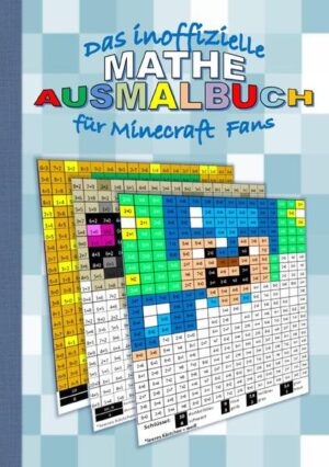 Du spielst gern Minecraft, und malst auch gerne? Dann ist dieses Buch genau das Richtige für dich! Es erwarten dich 35 Ausmalbilder mit Figuren rund um das Thema Minecraft. Übe dich in Multiplikation, Subtraktion, Division und Addition. Löse die Matheaufgaben in jedem Kästchen und nutze den Farbschlüssel unter der Grafik um die Farbe des Quadrats zu bestimmen. Die Ausmalbilder gibt es in den Schwierigkeitsstufen Basis (1. und 2. Klasse) und Fortgeschritten (3. und 4.Klasse). Das einzige was du dazu braucht ist dieses Buch und Farbstifte. Ein Muss für alle jungen Minecraft Fans.