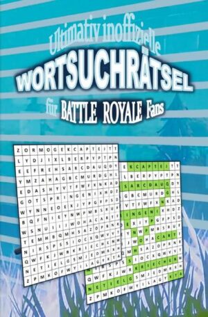 Achtung liebe Battle Royale Fans! Das erste Buch mit vielen spannenden Wortsuchrätseln zu Battle Royale ist endlich da! Ob du gerade eine Pause von deinen täglichen Pflichten machst, im Bus oder in der U-Bahn sitzt, auf etwas wartest, oder du einfach nur entspannen möchtest, jetzt kannst du den Battle Royal Flair jederzeit genießen sogar wenn du nicht gerade spielst. Ein Muss für jeden Battle Royale Fan! Auch perfekt als Geschenk oder Mitbringsel.