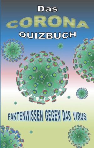 Komplettiere dein Faktenwissen über Corona mit Hilfe dieses besonderen Quizbuches, das interessante Fragen und wissenswerte Antworten rund um das Virus bietet. Wie gut kennst du dich mit diesem speziellen Thema aus? Addiere deine erreichten Punkte und lies deinen Expertengrad an der Skala ab. Weitere Bücher zum Thema Corona von Brian Gagg: 0. Das Corona Ausmalbuch - Malbuch zur Entspannung 1. Corona Witze und Sprüche - Humor gegen das Virus! 2. Corona geht viral! Das Corona Witzebuch 3. Das Corona Wortesuchrätselbuch. Fakten über Corona & Co 4. Gruß aus der Quarantäne! Das Corona Postkartenbuch 5. Corona Notizbuch 6. FCK CRN Notizbuch 7. Corona Lisa Notizbuch 8. Corona? Hab ich schon! Notizbuch