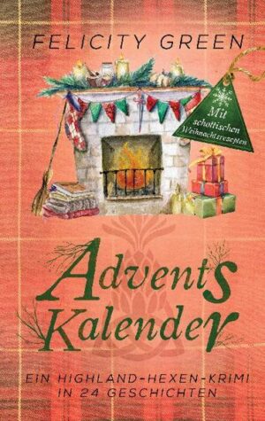 Der Highland-Hexen-Krimi Adventskalender: Ein spannender, weihnachtlicher Highland-Hexen-Krimi in 24 Geschichten. 24 Kapitel. 10 Frauen, von der Welt abgeschnitten im eingeschneiten Leuchtturm von Cape Wrath. 9 davon sind magielose Hexen, die ihre ganze Hoffnung in das Wintersonnenwende-Fest setzen. Gemeinsam wollen sie es hier, am einsamen nordwestlichsten Zipfel Schottlands, unbemerkt begehen. Polizistin Kenna Maxwell ist die Außenseiterin, die nur dabei ist, weil sie einige Geheimnisse der Hexen des Tarbet-Zirkels kennt - und Weihnachten sonst ganz allein verbracht hätte. Als eine Frau nach der anderen verschwindet, Leichenteile auftauchen und die harmlos wirkenden Julbräuche für ein schrecklich teuflisches Ritual missbraucht werden, muss Kenna ermitteln. Während Kenna verzweifelt versucht, die anderen Frauen zu beschützen, wird sie sich immer sicherer: Eine von ihnen ist die Mörderin. Warnung: Nachdem du diese Geschichte gelesen hast, wirst du nie wieder arglos in einen Minced Pie hineinbeißen. Diese Highland-Hexen-Krimi-Geschichte in Novellenlänge ist in sich abgeschlossen und kann unabhängig von den Bänden der erfolgreichen Paranormal Mystery-Reihe von Felicity Green gelesen werden. Die Handlung ist nach Band 6 angesetzt.