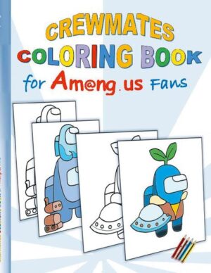 Yippiee! Finally, the Crewmates Coloring Book for Among us Fans everyone was so much looking forward to, is available! It features 19 fabulous works of art comprising illustrations, showing crewmates with their costumes and pets ready to color. Use colored pencils, felt-tip pens or watercolors to personalize the designs. A must have for all Among us fans!