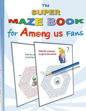 Yippiee! Finally, the maze book every Among us fan was so much looking forward to, is available! It contains 18 challenging mazes in different levels of difficulty, from beginner to professional. Are you good enough to lead the Among us crewmates to their rewards? The solution is always shown on the following page of the book. A must have for all Among us fans!