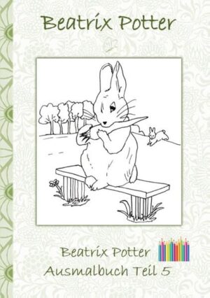 Das Beatrix Potter Ausmalbuch Teil 5 enthält 19 wunderschöne Kunstwerke zum Ausmalen, die auf original Beatrix Potter Geschichten und deren Illustrationen basieren und von Elizabeth M. Potter frei überarbeitet wurden. Die Ausmalbilder dieses Buches stammen aus den folgenden Beatrix Potter Geschichten: Die Geschichte von Herrn Todd Die Geschichte vom bösen Hasen Die Geschichte von den drei kleinen Mäusen Die Geschichte von der alten Wandpendeluhr Erlebe Stunden voller Entspannung, Muße, vollkommener Harmonie und kreativer Gestaltung beim Ausmalen dieser besonderen Bilder. Nutze Bunt-, Filzstifte oder Aquarellfarben, um den Motiven deinen persönlichen Ausdruck zu verleihen.