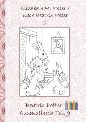 Das Beatrix Potter Ausmalbuch Teil 9 enthält 19 wunderschöne Kunstwerke zum Ausmalen, die auf original Beatrix Potter Charakteren basieren und von Elizabeth M. Potter frei überarbeitet wurden. Die Ausmalbilder dieses Buches stammen aus den folgenden Peter Hase Geschichten: Die Geschichte von Peter Hase und dem Weihnachtsmann Die Geschichte von Peter Hase und der Teeparty Die Geschichte von Peter Hase und Jimmy Backenhörnchen Erlebe Stunden voller Entspannung, Muße, vollkommener Harmonie und kreativer Gestaltung beim Ausmalen dieser besonderen Bilder. Nutze Bunt-, Filzstifte oder Aquarellfarben, um den Motiven deinen persönlichen Ausdruck zu verleihen.