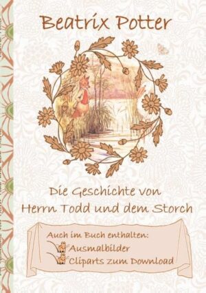 Die Geschichte von Herrn Todd und dem Storch ist eine Originalgeschichte von Beatrix Potter. Sie handelt von Herrn Todd und König Storch und ihren gegenseitigen Einladungen, die nicht so verlaufen wie beide es erwarten. Mit 10 liebevoll gestalteten Farbillustrationen, 5 Cliparts zum Download und 4 Ausmalbildern. Frei überarbeitet und übersetzt von Elizabeth M. Potter.