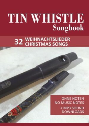 Liederbuch (in Deutsch & english) mit 32 bekannte und beliebte Weihnachtslieder für Tin Whistle / Penny Whistle / Low Whistle. Die Melodien wurden einfachst mit Zahlen / Symbolen aufbereitet. Diese Symbole bezeichnen den zu spielenden Ton, die Gesangsmelodie bestimmt die Rhythmik. Die MP3- Sounds sind in einem Player mit regelbarer Abspielgeschwindigkeit online verfügbar. Alle Sounds passend für Tin Whistles in der meistverwendeten Tonart "D" Es sind keine Notenkenntnisse nötig - Spielen nach Zahlen / Symbolen - für Anfänger geeignet! ENGLISH: Songbook with 32 well-known and popular Christmas songs for Tin Whistle / Penny Whistle / Low Whistle The melodies were simply prepared with numbers / symbols. These symbols indicate the tone to be played, the vocal melody determines the rhythm. The MP3 sounds are available online in a player with adjustable playback speed. All sounds are for Tin Whistles in the most commonly used key of "D". No knowledge of music notes is necessary - playing by numbers / symbols - suitable for beginners! SONGS: A, a, a, der Winter, der ist da! / Alle Jahre wieder / Am Weihnachtsbaum die Lichter brennen / Angels we have heard on high / Away in a manger / Christmas is coming / Es ist ein Ros' entsprungen / Es wird scho glei dumpa / Fröhliche Weihnacht überall! / Go, tell it on the Mountain / God rest ye merry, gentlemen / Hark! The Herlad Angels sing / I Saw Three Ships / Ihr Kinderlein kommet / Jingle Bells / Josef, lieber Josef mein / Joy to the world / Kommet ihr Hirten / Lasst uns froh und munter sein / Leise rieselt der Schnee / Maria durch ein` Dornwald ging / Morgen kommt der Weihnachtsmann / Morgen, Kinder, wirds was geben! / O come, all ye faithful / O du fröhliche / O Tannenbaum / Schneeflöckchen, Weißröckchen / Stille Nacht / Süßer die Glocken nie klingen / The first Noel / Vom Himmel hoch da komm ich her / We wish you a merry Christmas