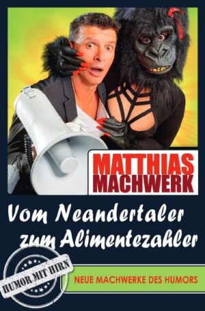 Vollgas-Humorist MATTHIAS MACHWERK präsentiert brandneue Texte über Menschen, Affen und andere dumme Sachen. Lesen Sie sich durch Machwerks verrückte Welt und erfahren Sie, warum die "Apothekenrundschau" krank macht. Wie Sie mit Sex abnehmen. Warum unsere Sprache jetzt Gender ist. Und ob es gut war, dass der Klügere immer nachgab. "Vom Neandertaler zum Alimentezahler" ist Humor mit Hirn, rasant, überraschend und voll witzig. Denn Lachen ist die beste Medizin, solange man keinen Durchfall hat. Die Presse über Machwerk: "Ein Gag-Feuerwerk nach dem anderen...Hintergründig, intelligent, wortgewaltig"