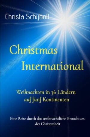 Weihnachten / Christmas - ist ein weltweites christliches Fest der Familie und der Liebe und wird auf allen Kontinenten gefeiert. In diesem Werk werden die weihnachtlichen Bräuche und Traditionen aus 36 Ländern auf fünf Kontinenten beschrieben. Seit zwei Jahrtausenden ist die Faszination des christlichen Weihnachtsbrauchtums ungebrochen. Doch wie feiert man außerhalb unseres eigenen Kulturkreises? Und welche lokalen Besonderheiten sind erwähnenswert, ja manchmal sogar staunenswert. Hat am Ende auch das Klima damit zu tun, dass die Weihnachtsstimmung in den südlichen Kontinenten eine andere ist als Beispielsweise in Russland oder den skandinavischen Ländern? Und wie kommt es, dass auch nichtchristliche Mitmenschen sich dem Reiz des Weihnachtsfestes nicht entziehen mögen, obschon sie doch ihren ganz anderen Glauben leben? Aus nachfolgenden Ländern wird berichtet: Ägypten - Armenien - Australien - Brasilien - Bulgarien - China - Dänemark - Deutschland - England - Estland - Finnland - Frankreich - Griechenland - Grönland - Indien - Irland - Island - Japan - Italien - Kenia - Kolumbien - Korea - Mexiko - Niederlande - Österreich - Peru - Philippinen - Polen - Portugal - Russland - Schweden - Schweiz - Spanien - Tschechien - Ungarn - USA - Vietnam Folgen Sie der Autorin Christa Schyboll auf einer spannenden Reise um den Erdball, wo die christliche Kultur sich tief ins Bewusstsein der Menschen senkte und bis heute lebendig blieb.