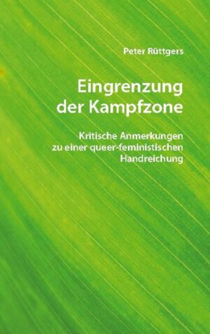 Im gegenwärtigen Feminismus ist der Queer-Feminismus dominant. Queer-Feminismus bezieht sich auf zentrale Begriffe wie Intersektionalität, Rassismuskritik und Critical Whiteness und beansprucht eine machtkritische Position. Dieses Buch setzt sich am Beispiel einer Handreichung zur Mädchenarbeit kritisch mit dem queer-feministischen Ansatz auseinander. Zentraler Kritikpunkt ist, dass der Ansatz nicht konsequent machtkritisch ist, sondern wesentliche und zum Teil bestimmende Einschränkungen in der Lebenswelt von Mädchen nicht benennt.