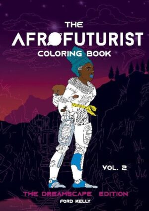 Afrofuturism plays with the past, present and the future. Time is adapted and augmented to reconsider how our realities and identities are constructed. Afrofuturism allows adventures to come alive within Africa and the Diaspora. Recognising the endless possibilities within the Dreamscape to travel. It explores our connection to mysticism, nature, gender non-conformity, myths and metaphors. The Afrofuturist Coloring Book - Volume Two, The Dreamscape edition is the second coloring book in the series. It features different Dreamscape motivational prompts as well as 26 illustrated drawings with images of Afro-Cyborgs, Witches, Warriors, Mystic Beings and much more! Pick your medium of choice whether crayons or coloring pencils and let the pages inspire you. Coloring books are for all ages to enjoy! Have Fun! Afrofuturist Themed Coloring book - 26 Single sided Illustrations, ideal for framing your favorite ones! - Various Afrofuturist inspired Dreamscape prompts, for daily use. - An assortment of simple and intricate designs to accommodate most skill levels From Youth to Adults - Suitable for children aged 6+ - hours of Afrofuturist themed fun