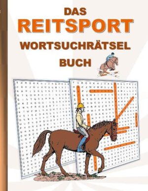 Achtung liebe REITSPORT Fans! Das erste Buch mit vielen spannenden Wortsuchrätseln zum Thema REITEN ist endlich da! Ob du gerade eine Pause von deinen täglichen Pflichten machst, im Bus oder in der U-Bahn sitzt, auf etwas wartest, oder du einfach nur entspannen möchtest, jetzt kannst du den Flair des REITENS jederzeit genießen, sogar wenn du nicht gerade auf dem Rücken eines Pferdes sitzt. Ein Muss für alle Fans diesen tollen Sports! Die Rätsel sind gut lesbar in großer Schrift gehalten. Die Lösungen finden sich ebenfalls im Buch. Wortsuch rätsel zu lösen ist eine sinnvolle Beschäftigung, ist motivierend und Training für die grauen Gehirnzellen! Perfekt auch als Geschenk oder schönes Mitbringsel. Weitere Wortsuchrätsel Bücher von Brian Gagg: H I S T O R Y: 1970iger Jahre, 1980iger Jahre, 1990iger Jahre, 1980iger Jahre Retrospaß, 1.WELTKRIEG, 2.WELTKRIEG, S P O R T: ANGELN, BADMINTON, BASKETBALL, BOWLING, EISHOCKEY, FALLSCHIRMSPRINGEN, FELDHOCKEY, FUßBALL, GOLF, HANDBALL, MINIGOLF, POKERN, RADSPORT, REITSPORT, SCHACH, SCHWIMMSPORT, SKI SPORT, SPORTARTEN, SQUASH, TENNIS, TISCHTENNIS, VOLLEYBALL, F A M I L I E U N D B E Z I E H U N G E N: MUTTER, VATER, SCHWESTER, BRUDER, OMA, OPA, FREUNDSCHAFT, LIEBESZITATE, F R E I Z E I T U N D H O B B I E S: GRILLEN, SKAT, URLAUB, SMARTPHONE und HANDY, AUTOMARKEN, BLUMEN, GARTEN, HUNDE, KATZEN, J A H R E S Z E I T E N U N D -E R E I G N I S S E: FRÜHLING, SOMMER, HERBST, WINTER, WEIHNACHTEN, OSTERN, HALLOWEEN, GEBURTSTAG, R E L I O N: BIBELVERSE O R T E: BERLIN, MALLORCA, S O N S T I G E S: GLÜCK, UFO, SCIENCE FICTION, HORROR, KRANKENPFLEGE, KRIMINALITÄT, LEHRER, SCHULE, LUSTIGE SCHIMPFWORTE