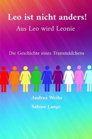 Dieses Buch dient zur Aufklärung, sowie zur Unterstützung für Jugendliche und Erwachsene in Bildungseinrichtungen, Betroffene und Angehörige. Unser Ziel ist es, Kindern, Jugendlichen und Erwachsenen eine Orientierungshilfe zu bieten und sie zum Thema Trans* zu sensibilisieren. Inhaltsverzeichnis: Kapitel 1: Leo fühlt sich anders (8-11 Jahre), Kapitel 2: Leonie klärt auf (12-13 Jahre), Kapitel 3: Leonie geht ihren Weg (14-15 Jahre) Kapitel 4: Erste Liebe (16-17 Jahre) Kapitel 5: Leonies schwere OP (18-20 Jahre) Gedicht: Leonie ist nicht anders, Diskussion, Erklärung zu Begriffen, Wünsche, Two-Spirit, häufige Fragen. Das Buch handelt von Leonie, einem Transkind. Leo ist 10 Jahre alt, als sie spürt und weiß, dass sie sich weiblich empfindet. Leonie hat tolle Freunde und Eltern, die sie auf ihren Weg der Transition bis ins Erwachsenenalter begleiten. Geschrieben aus der Sicht einer Betroffenen mit all ihren Gefühlen und Ängsten.